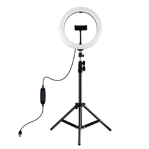 Yonis Kit Lumière Anneau LED 26cm + Trépied 1.1m Pour Vlog Et Diffusion En Direct