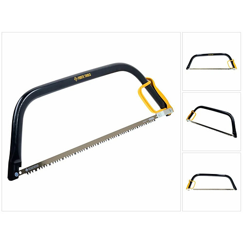 Forte-Forte FORTE Tools Scie à métaux FT21 avec lame fixe pour bois frais et humide, longueur : 61cm, noire, Scie Premium en acier de haute qualité (000040031214)