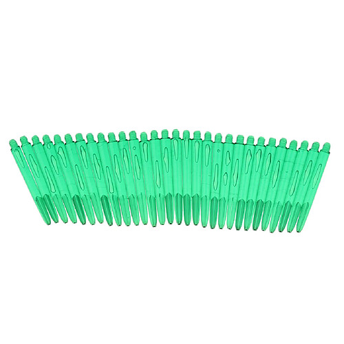 30 pièces universelles en plastique 2ba dart shafts remplacement dart tiges vert