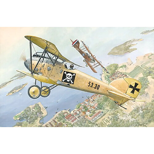 Roden Albatros DIII Oeflag S53 German Sesquiplane Fighter Airplane Model Kit