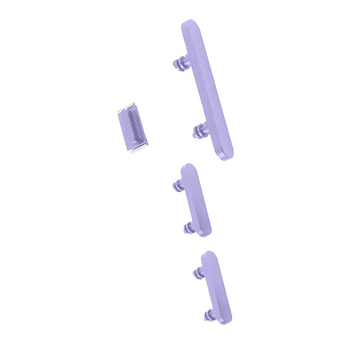 Avizar Clappio Bouton Power, Volume et Silencieux pour iPhone 12 et 12 Pro Violet