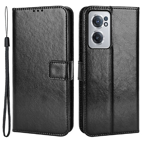 Htdmobiles Housse pour OnePlus Nord CE 2 5G - etui coque pochette portefeuille + film ecran - NOIR