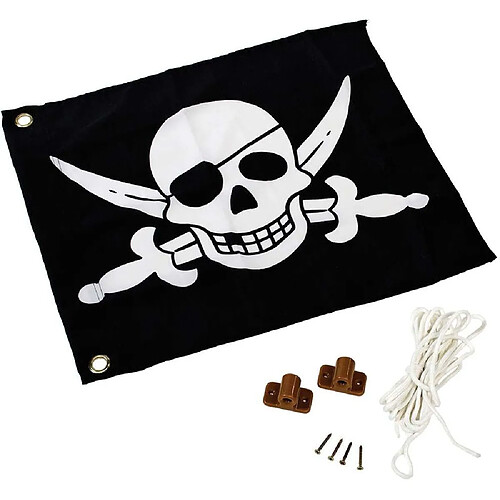 Kbt Drapeau Pirates avec système d'hisse.