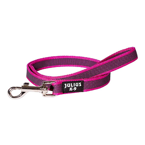 Julius K9 élastique Sports Laisse avec dragonne, pour Max. 50 kg pour Chien, 20 mm x 1 m Rose