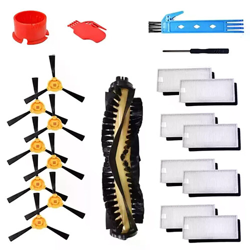 Theresa foin Kit d'accessoires pour Ecovacs Deebot N79S N79 Robot aspirateur filtre, brosse latérale, paquet de brosse principale