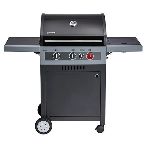 Barbecue Gaz Boston Black 3K Turbo - ENDERS - Avec SWITCH GRID- 1 Turbo Zone - 1 brûleur latéral