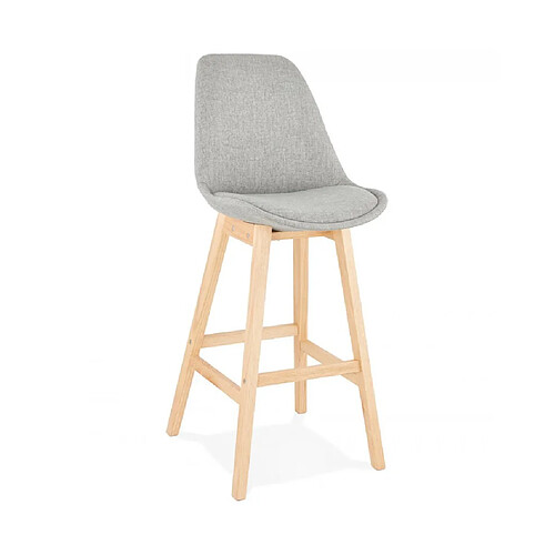 Kokoon Design Tabouret de bar design QOOP GREY 48x56x112 cm