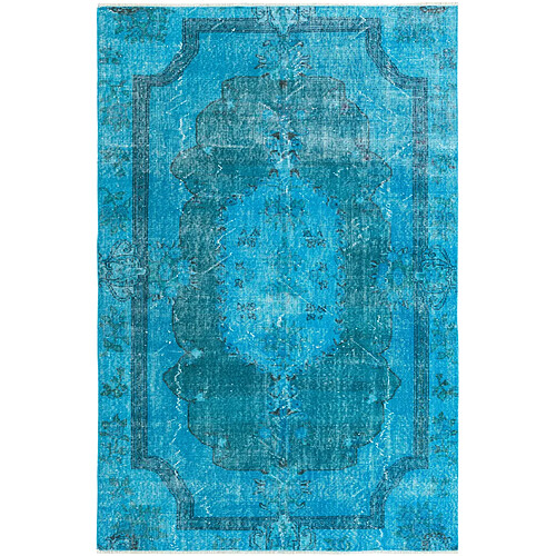 Vidal Tapis de laine 246x160 Bleu Ultra Vintage