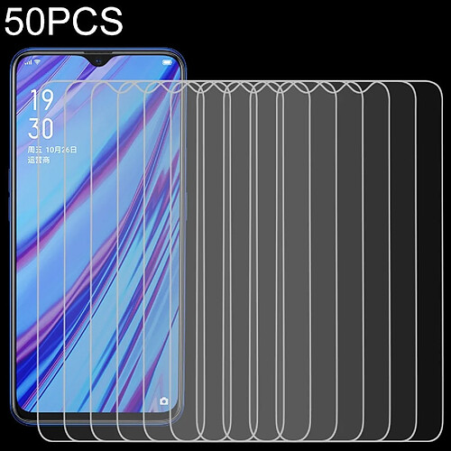 Wewoo Film de verre trempé 50 PCS Pour OPPO A5 / A9 2020 de écran 9H 2.5D