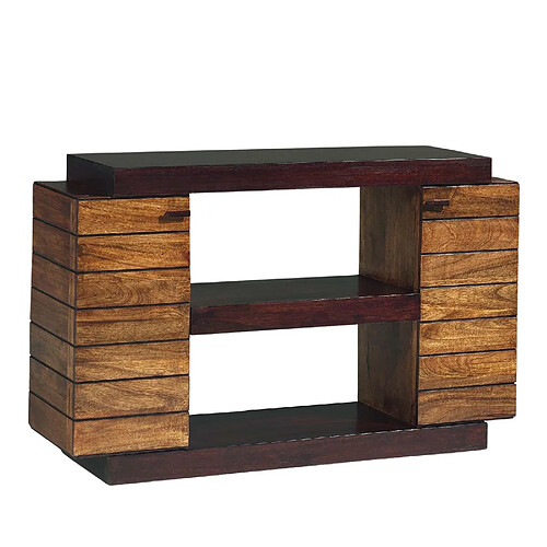 BOIS & CHIFFONS Console bois bicolore | Manguier Herods