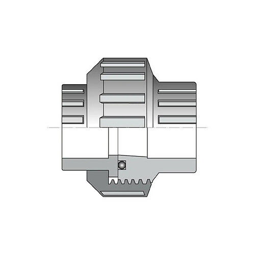 FITT Raccord union femelle 3 pièces à coller Ø50 - 16 bars