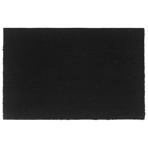 vidaXL Tapis de porte noir 65x100 cm fibre de coco touffeté