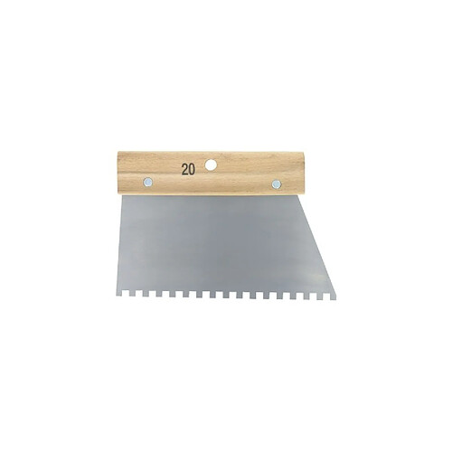 Outibat Couteau à colle vg 200 denture carrée pour ciment colle (6 x 6 mm)