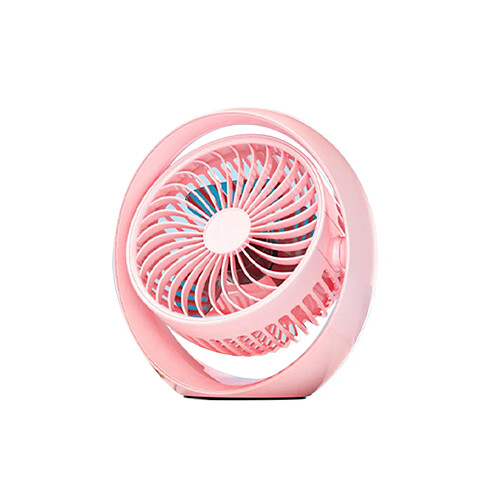 Ventilateur Électrique Ventilateur de Bureau Mini USB ABS de Refroidissement Portable pour Bureau-Rose