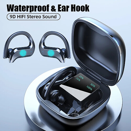 GUPBOO TWS casque sans fil Bluetooth Compatible casque antibruit sport casque étanche 9D stéréo sans fil écouteurs