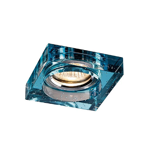 Inspired Bulle encastrée Downlight Square Rim Only Aqua, nécessite 100035310 pour compléter l'article