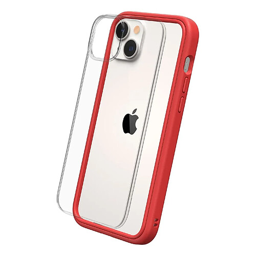 RHINOSHIELD Coque Compatible avec [iPhone 14 Plus] Mod NX - Protection Fine Personnalisable avec Technologie d'absorption des Chocs [sans BPA] - Rouge