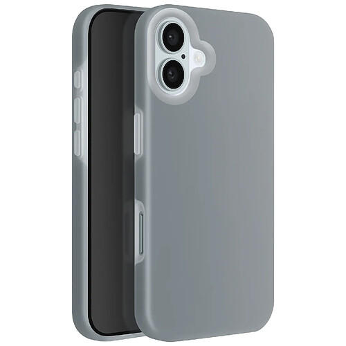 Avizar Coque pour iPhone 16 Antichoc Intérieur Doux Bord Surélevé Gris