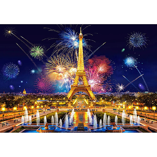 Castorland Puzzle 1000 pièces : Feu d'artifice à Paris