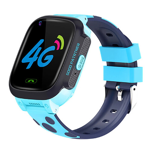 Universal 4g Smartwatch IP67 Etanche Smartwatch pour enfants SOS GPS WIFI Tracker Caméra Vidéo Appel Smartwatch pour enfants Montre (Bleu)