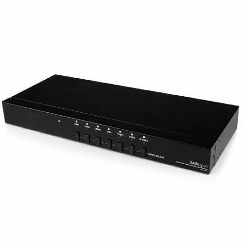 StarTech.com Commutateur HDMI/VGA de 7 ports - Switcher de l'analogique vers numerique - Scaler S-Video, RCA, audio et video 1080p