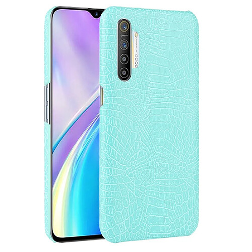 Wewoo Coque Rigide Pour caisse en plastique PC + PU Crocodile antichoc OPPO Realme XT / X2 / K5 Vert clair