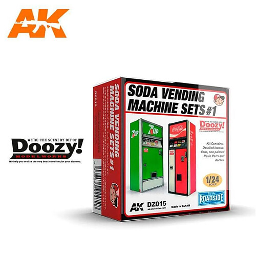 Ak Interactive Soda Vending Machine Sets 1 - Décor Modélisme