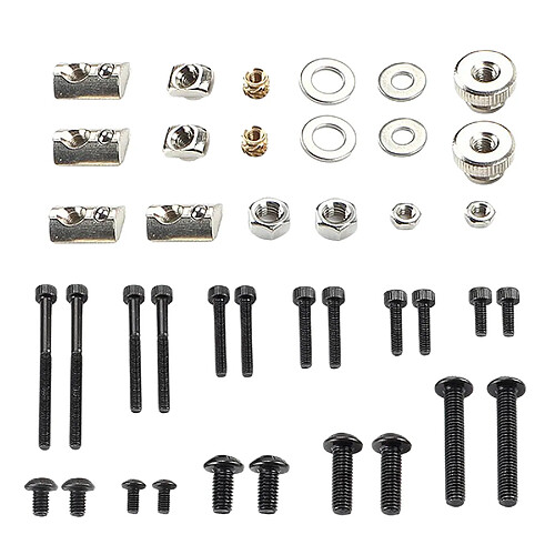 1 Pack Attaches Vis Noix Assortiment Complet Kit DIY pour Voron V2.4 3D Imprimante Accessoires, fait de matériaux de haute qualité, durable et