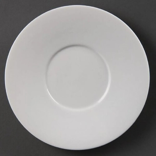 Soucoupe porcelaine blanche Olympia - Lot de 6 - Porcelaine