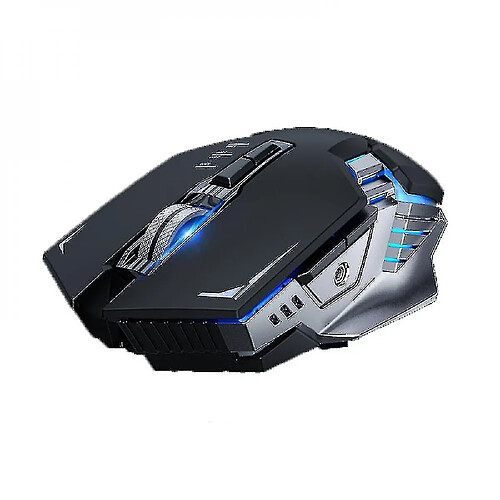 Universal Souris de jeu de jeu rechargeable sans fil de souris illuminée (noir)