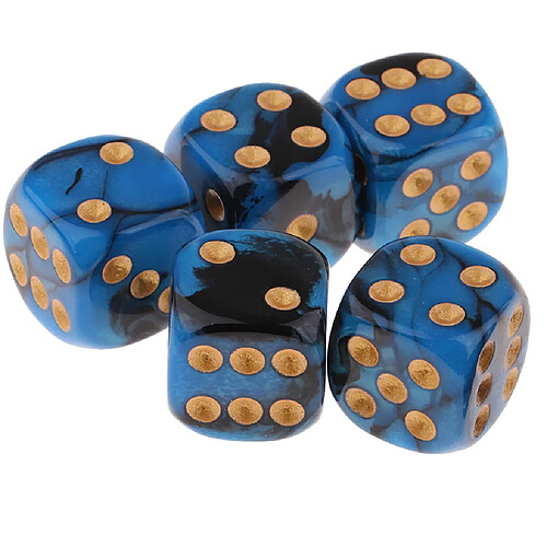 5x6 faces Dice 16mm Dice pour les jeux de société et l'enseignement des mathématiques