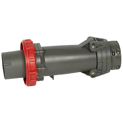 fiche droite male 125 ampères 3p+t ip55 rouge - legrand hypra 059522