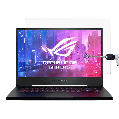 Wewoo Protection écran d'ordinateur portable HD Film de en verre trempé pour ASUS ROG Zephyrus M GU502 15,6 pouces