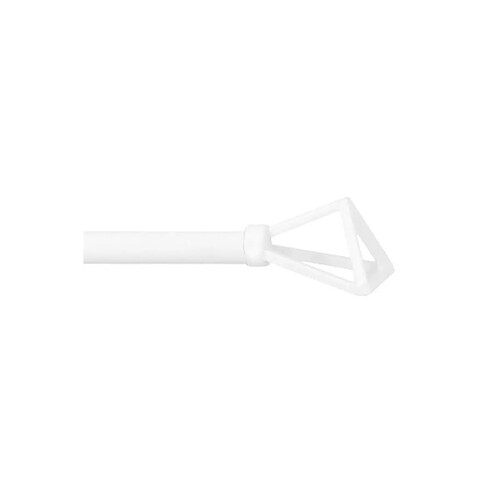 Tringle Metal extensible Mobois Vitrage embout filaire blanc - 40 à 65 cm - 464003345