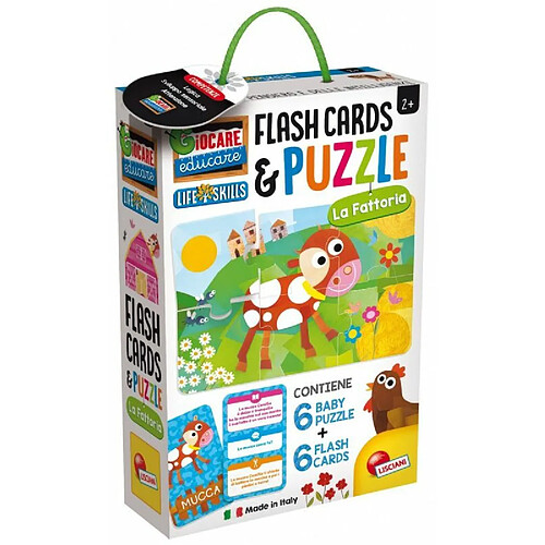 Lisciani Flashcards & Puzzle farm