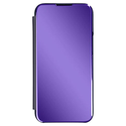 Avizar Étui Clear View iPhone 13 Mini avec Clapet Miroir Support Vidéo violet