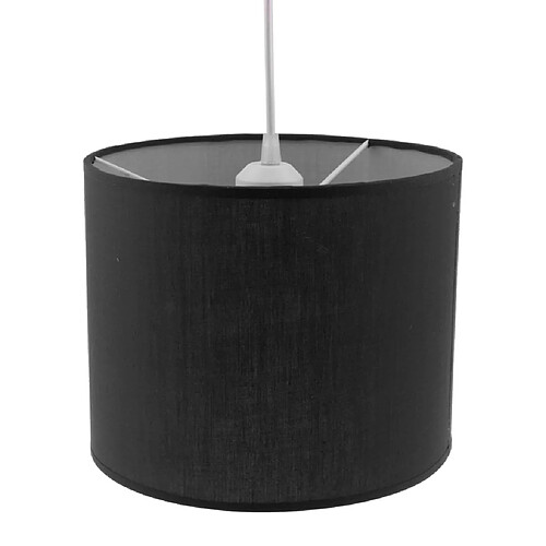 lustre en tissu abat-jour abat-jour abat-jour noir