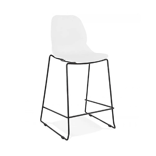 Kokoon Design Tabouret de bar design ZIGGY MINI WHITE 52x51,5x101 cm