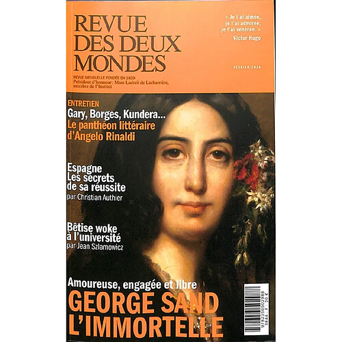 Revue des deux mondes, n° 1 (2024). George Sand : l'immortelle : amoureuse, engagée et libre · Occasion