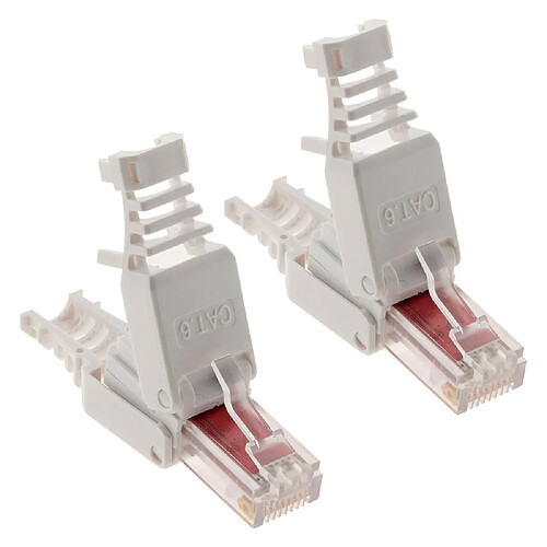 Lot de 10 fiches RJ45 CAT 6 sans outil - Zenitech