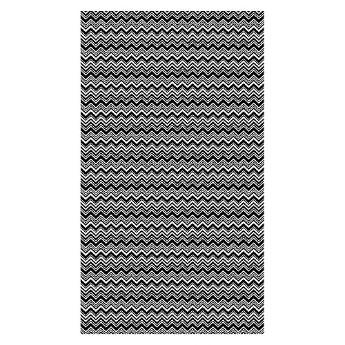 Alter Tapis de salle de bain, 100% Made in Italy, Tapis antitache avec impression numérique, Tapis antidérapant et lavable, Optique - Modèle Aday, cm 90x52