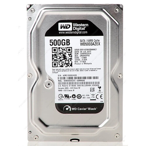 HDD 500 Go 3.5" WESTERN DIGITAL · Reconditionné