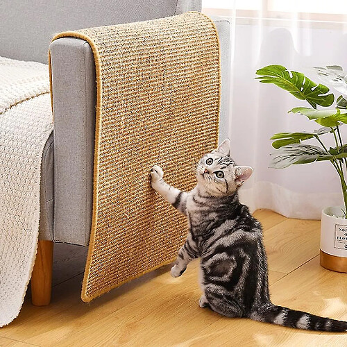 Universal Corde à égratignure pour chat Tableau en sisal Tableau à égratignure pour chat Tête pointue Clouds Grattoirs Arbre pour chat Jouet Chaise Table Canapé Coussin Protecteur pour meubles (longueur 50 * 80cm)