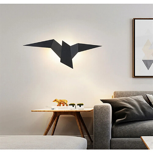 Universal Nouvelle lampe murale à oiseaux, lumière modélisée pour le mur de fond, salon, chambre, allée, lit, lumière chaude.