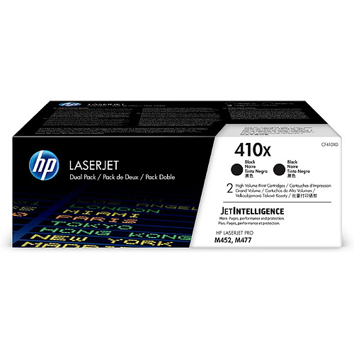 HP 410X 2-pack High Yield Black Original LaserJet Toner Cartridges toner cartridge