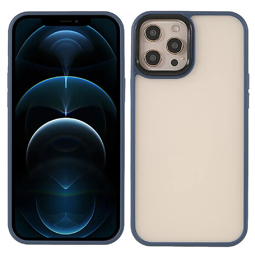 Coque en TPU + acrylique hybride bleu foncé pour votre Apple iPhone 12 Pro Max 6.7 pouces