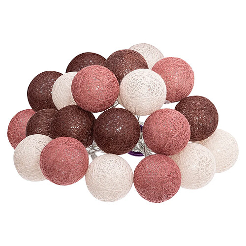 Atmosphera, Createur D'Interieur Guirlande 20 boules Dune D6 cm Multicolore - ATMOSPHERA