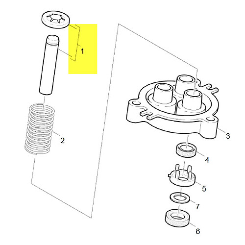 KÄRCHER PISTON D14 L71.5 AVEC SUPPORT