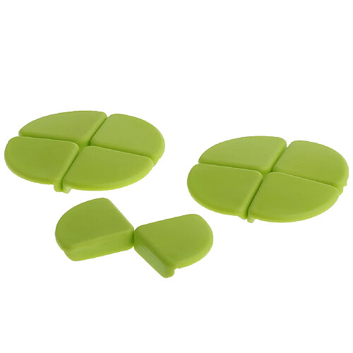 10pcs pare-chocs de protection de coin anti-collision bébé-preuve pour bords tranchants vert