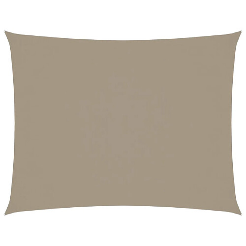 ComfortXL Voile De Parasol Tissu Oxford Rectangulaire 3x6 M Taupe